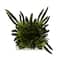 8" Green Foliage Artificial Plant with White Ceramic Pot